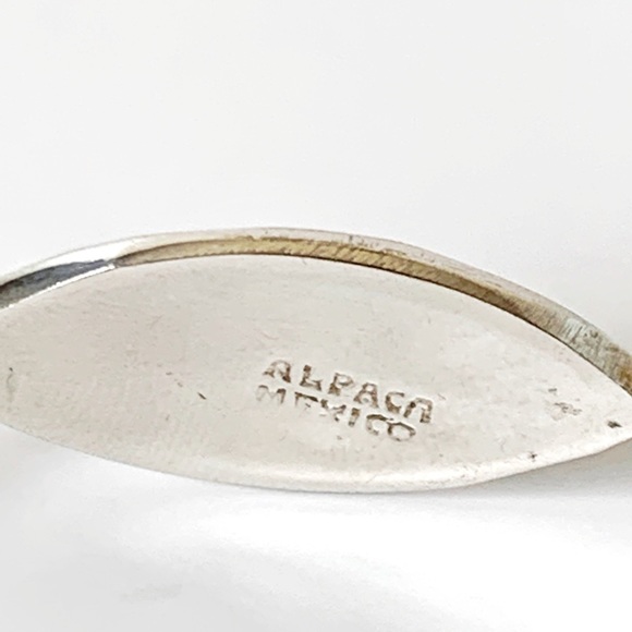 Alpaca Mexico Silver bangle bracelet - Picture 2 of 4